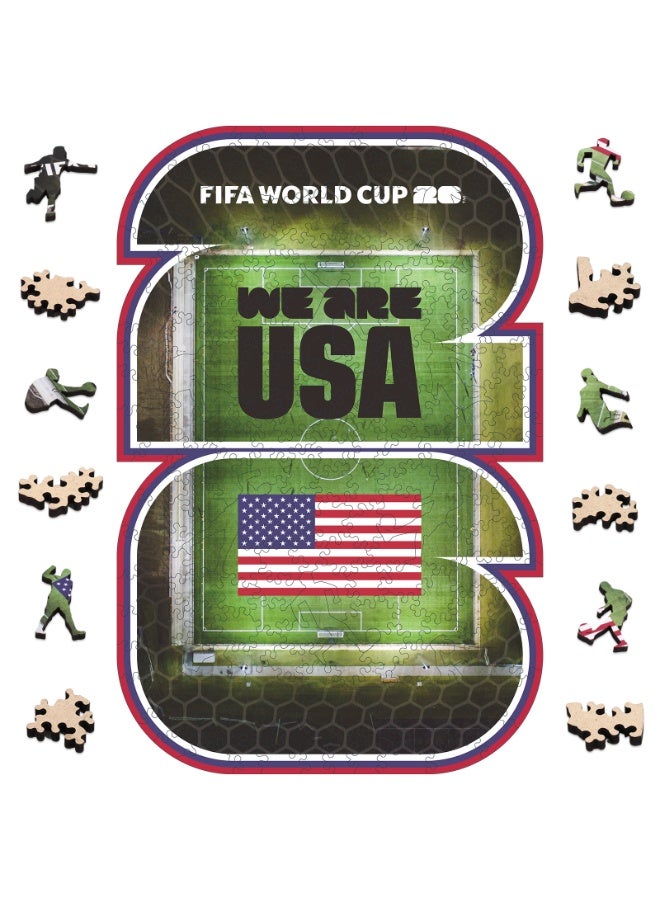 FIFA World Cup FIFA Official Licensed World Cup 26™ "We Are USA" National Pride Wooden Jigsaw Puzzle 200 Pieces - Image 1